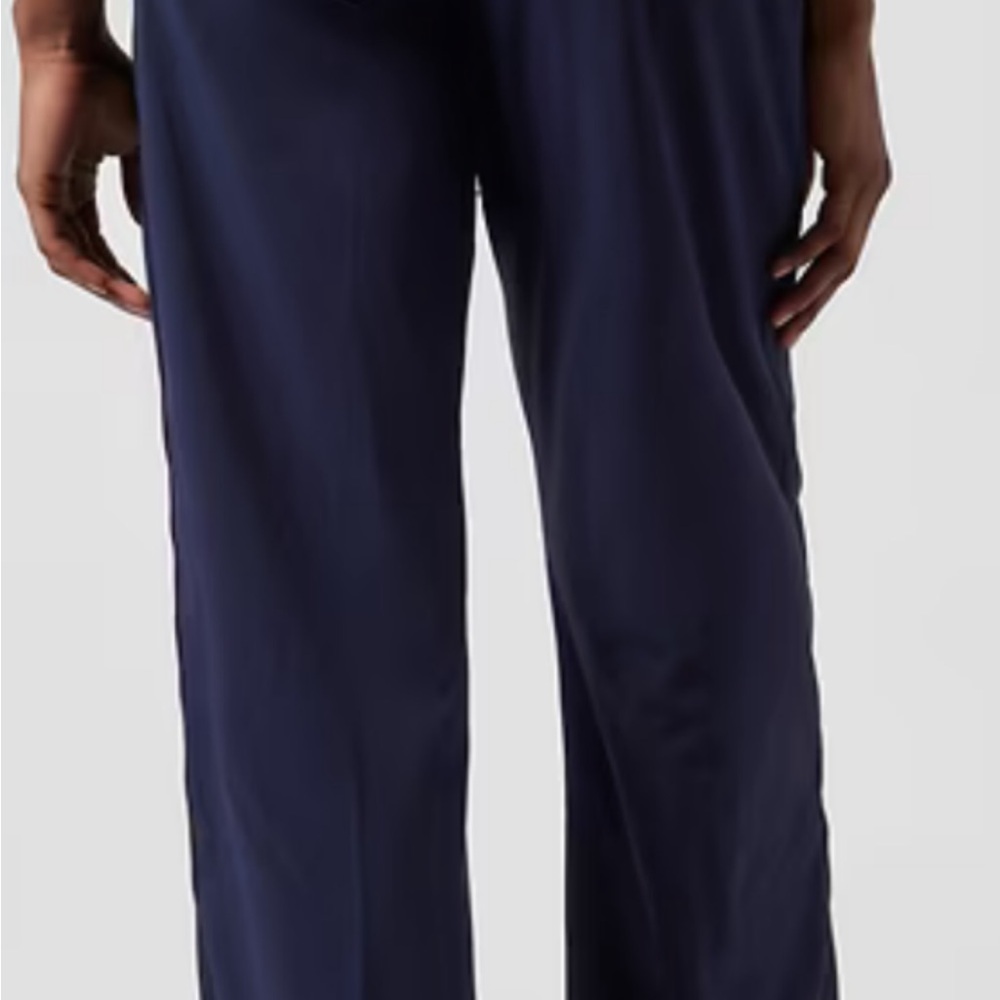 Athleta Nolita Blue Wide Leg Pants Elegant and Versatile